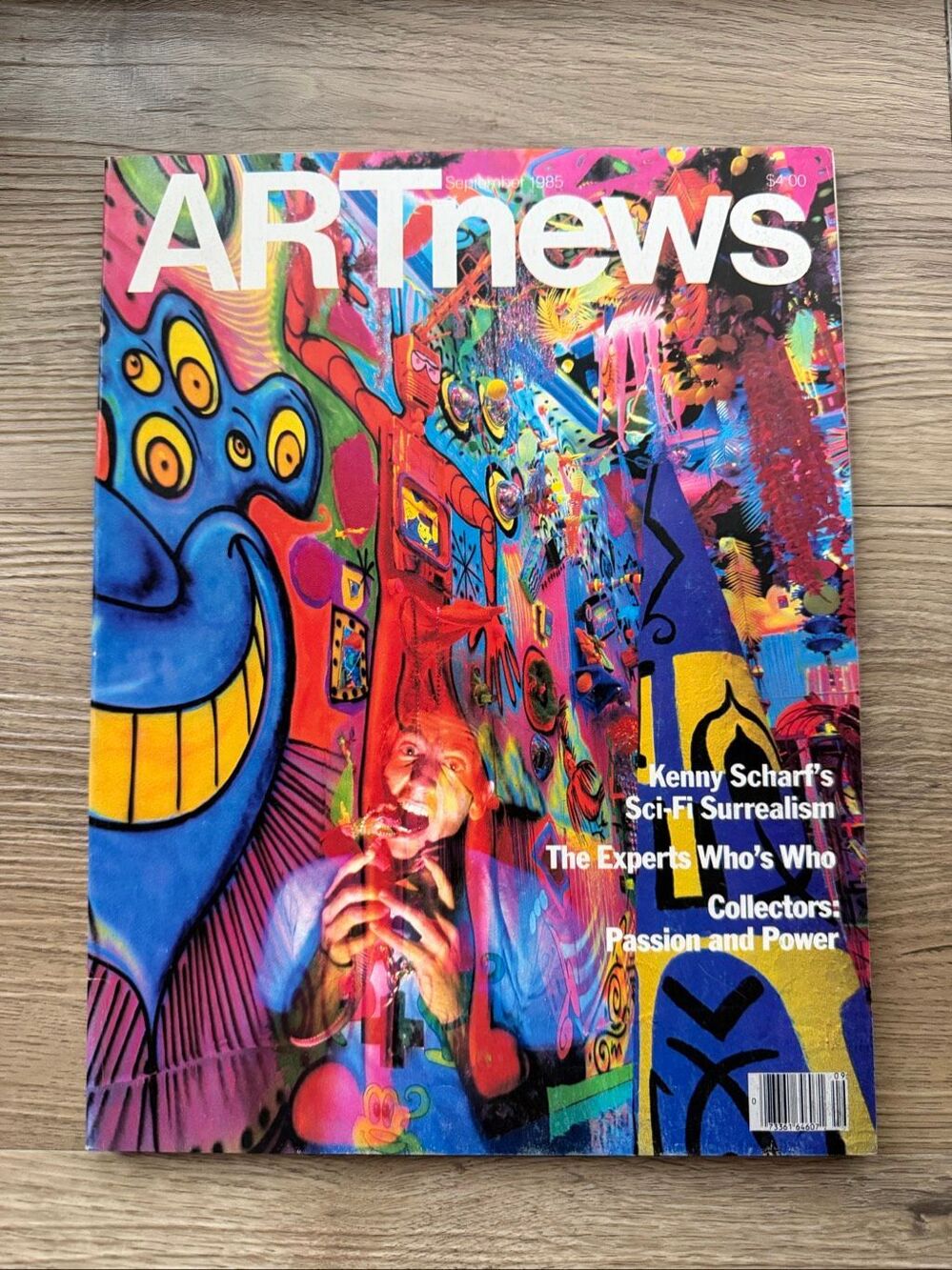 Vintage ARTnews Magazine Sept 1985 Kenny Scharf Cover 80s Pop Art Surreal